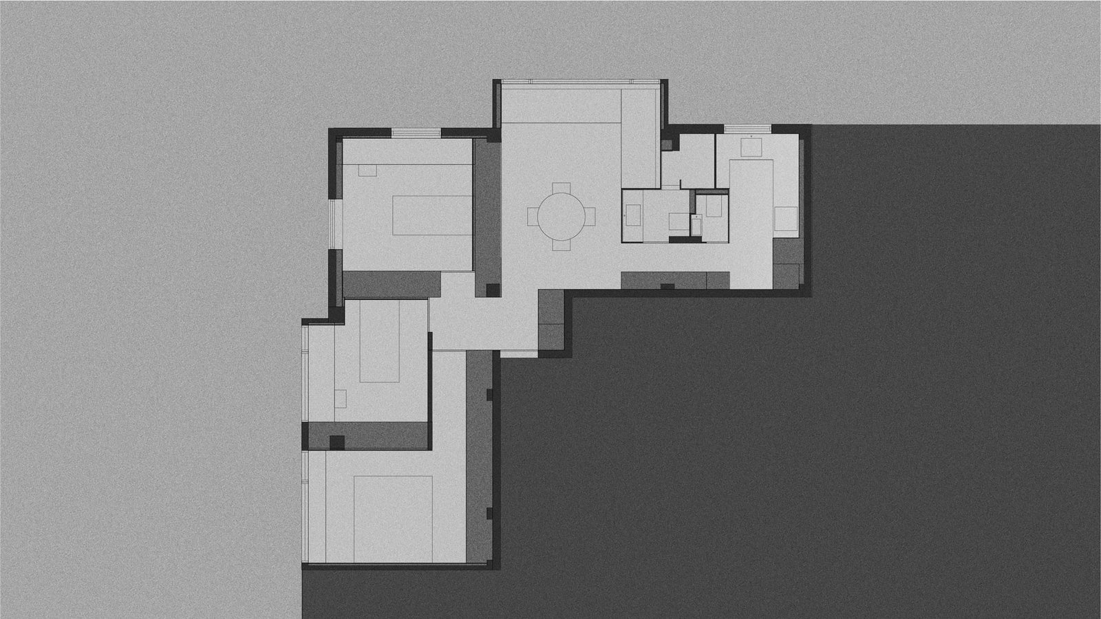 Planta del apartamento de piedra